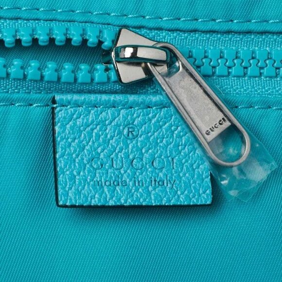 Gucci Teal Nylon 80's Patch Backpack Bag - Picture 9 of 11